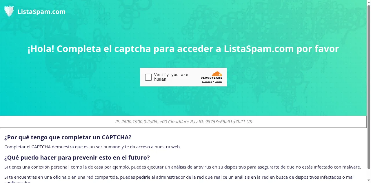 Preview of listaspam.com