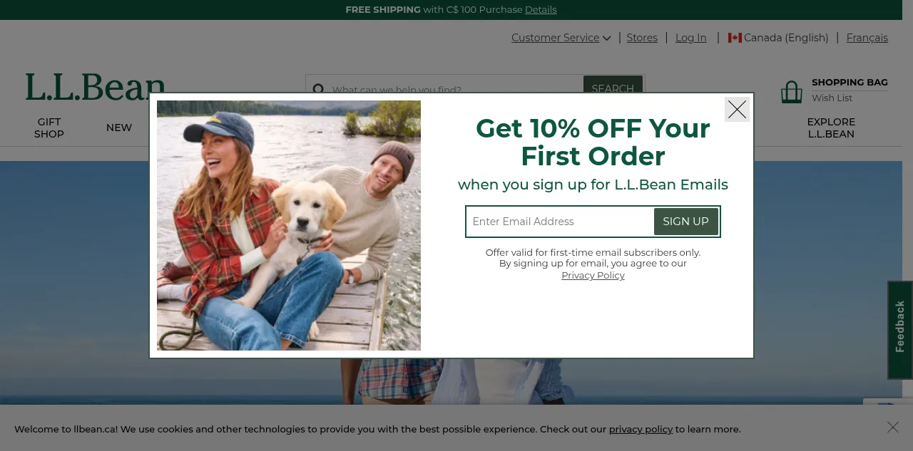 Preview of llbean.ca