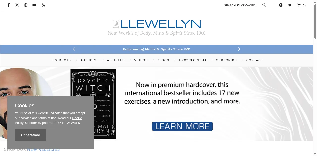 Preview of llewellyn.com