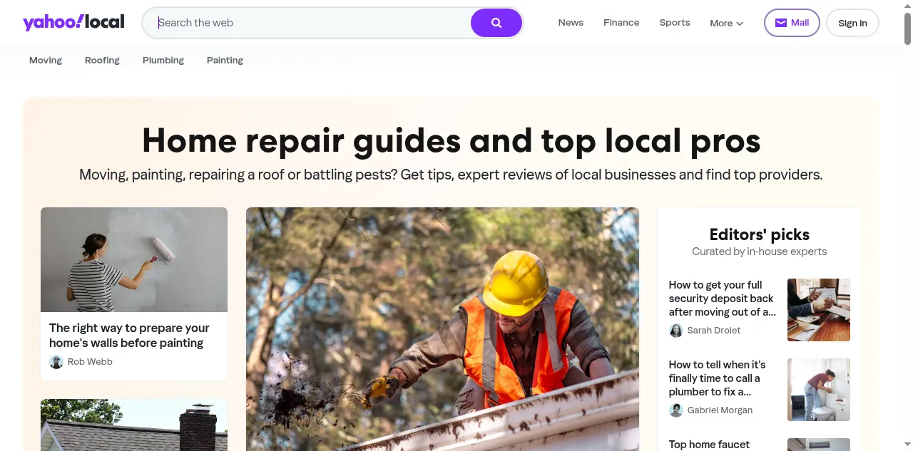 Preview of local.yahoo.com