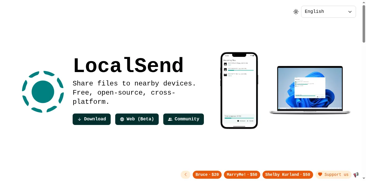 Preview of localsend.org