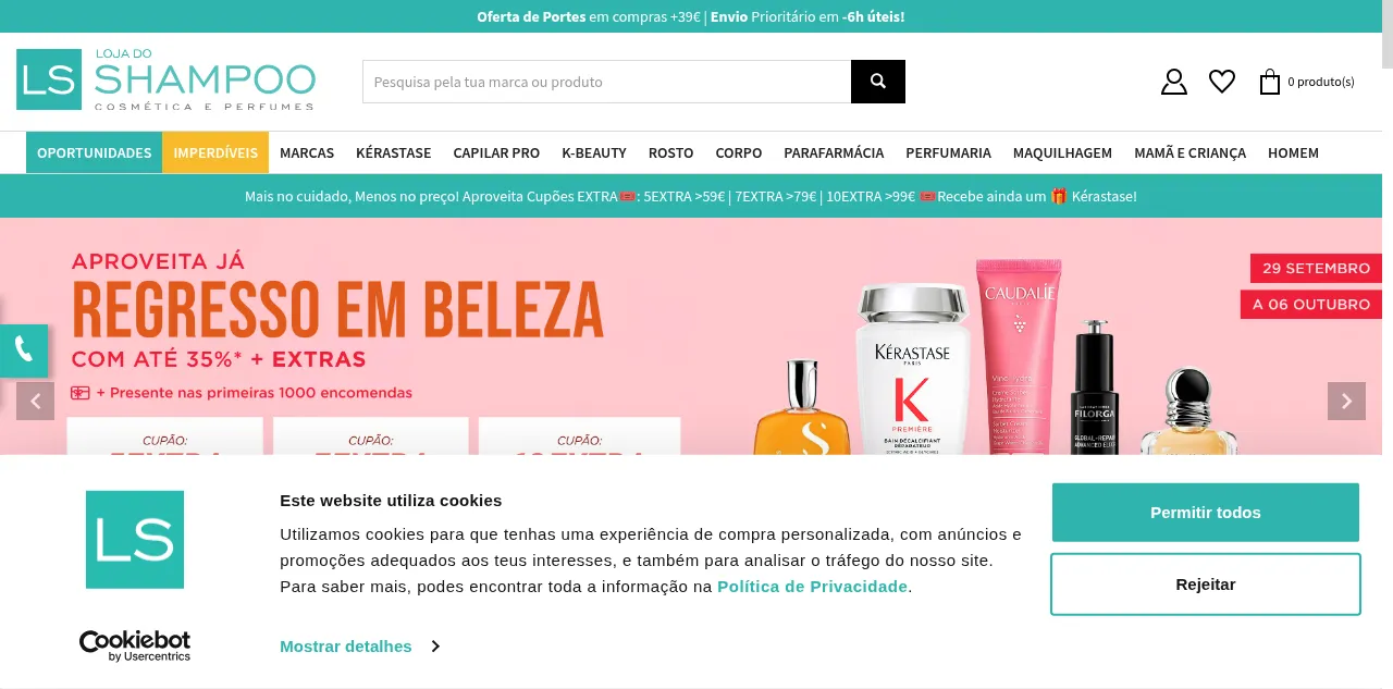 Preview of lojashampoo.pt