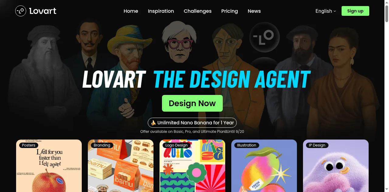 Preview of lovart.ai