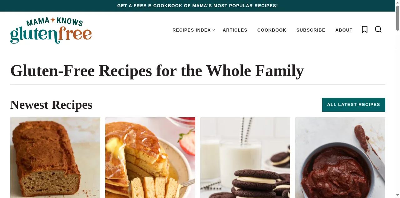 Preview of mamaknowsglutenfree.com