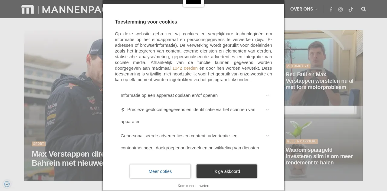 Preview of mannenpage.nl