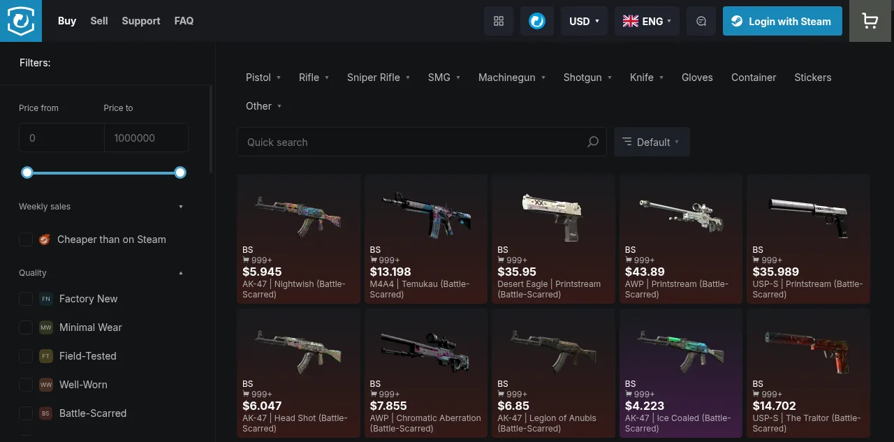 Preview of market.csgo.com