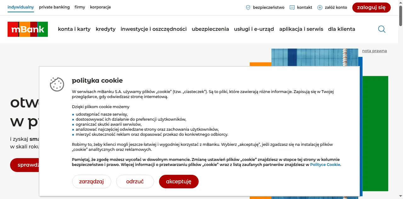 Preview of mbank.pl