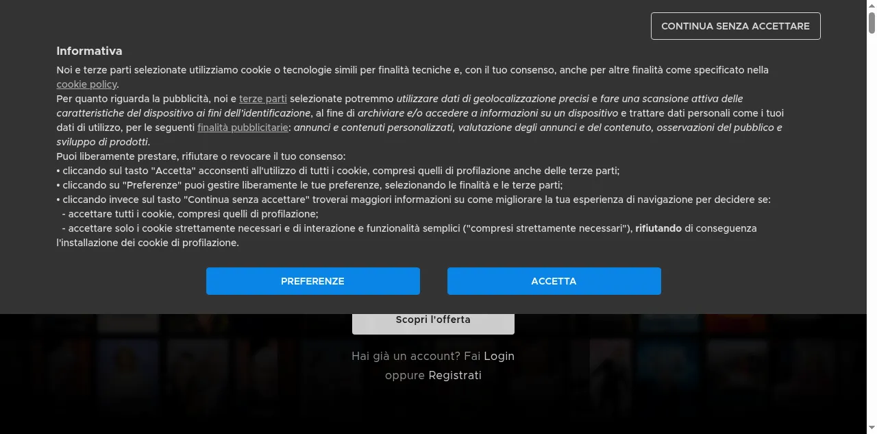 Preview of mediaset.it