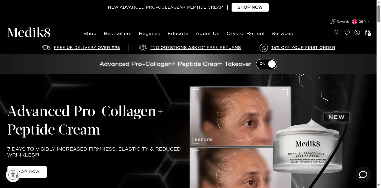 Preview of medik8.com