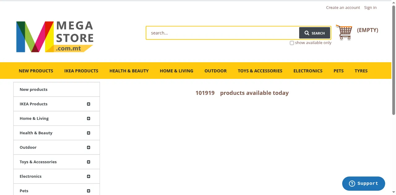Preview of megastore.com.mt