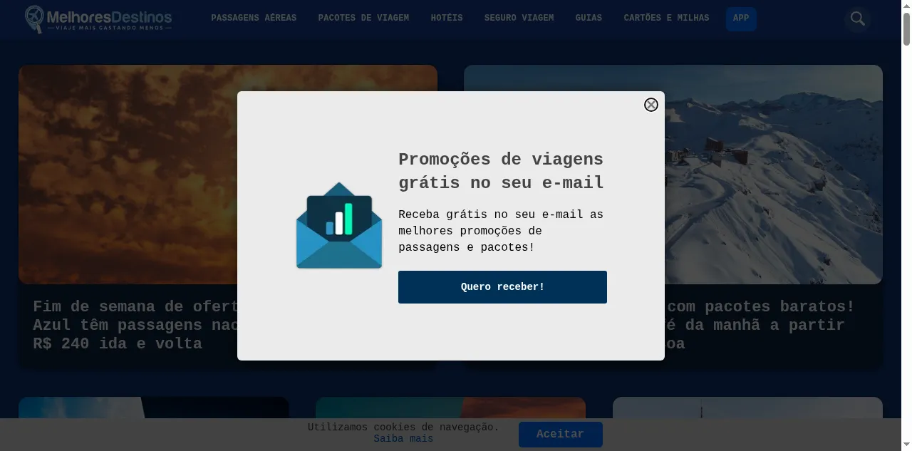 Preview of melhoresdestinos.com.br