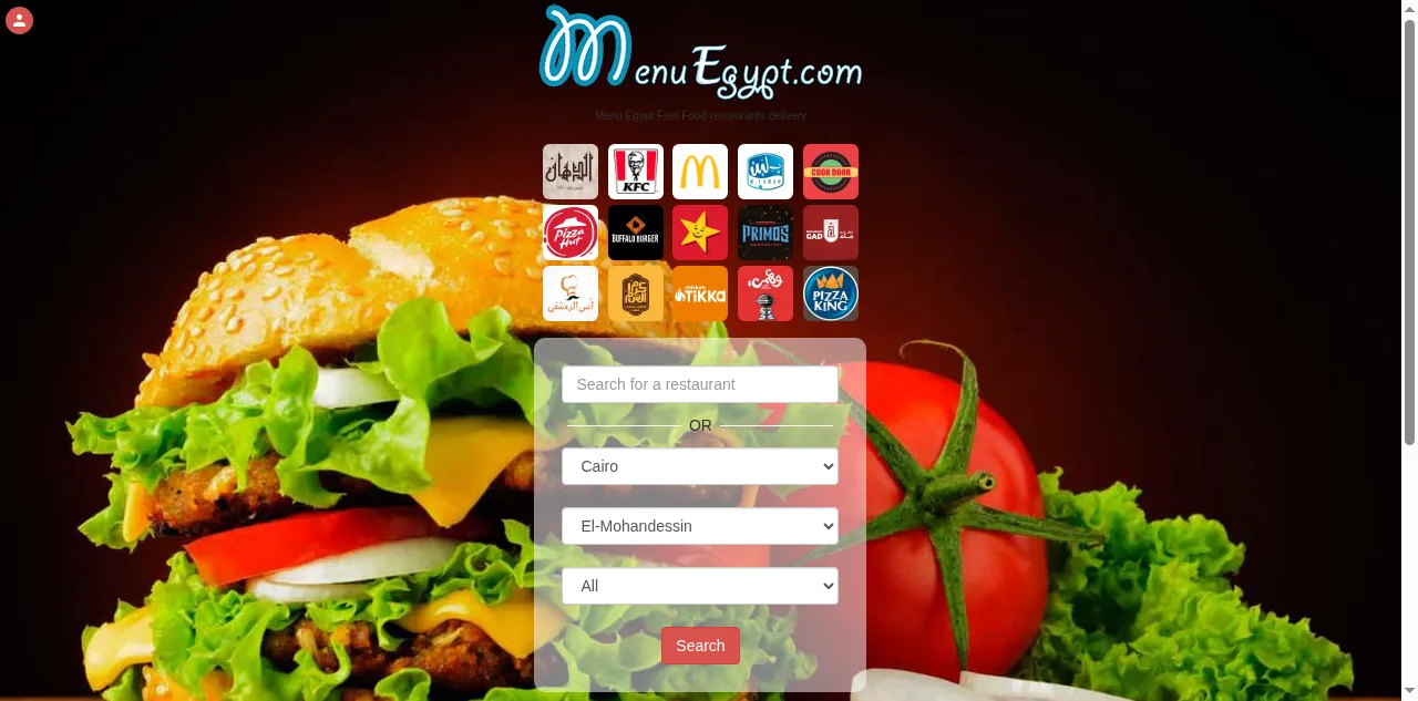 Preview of menuegypt.com