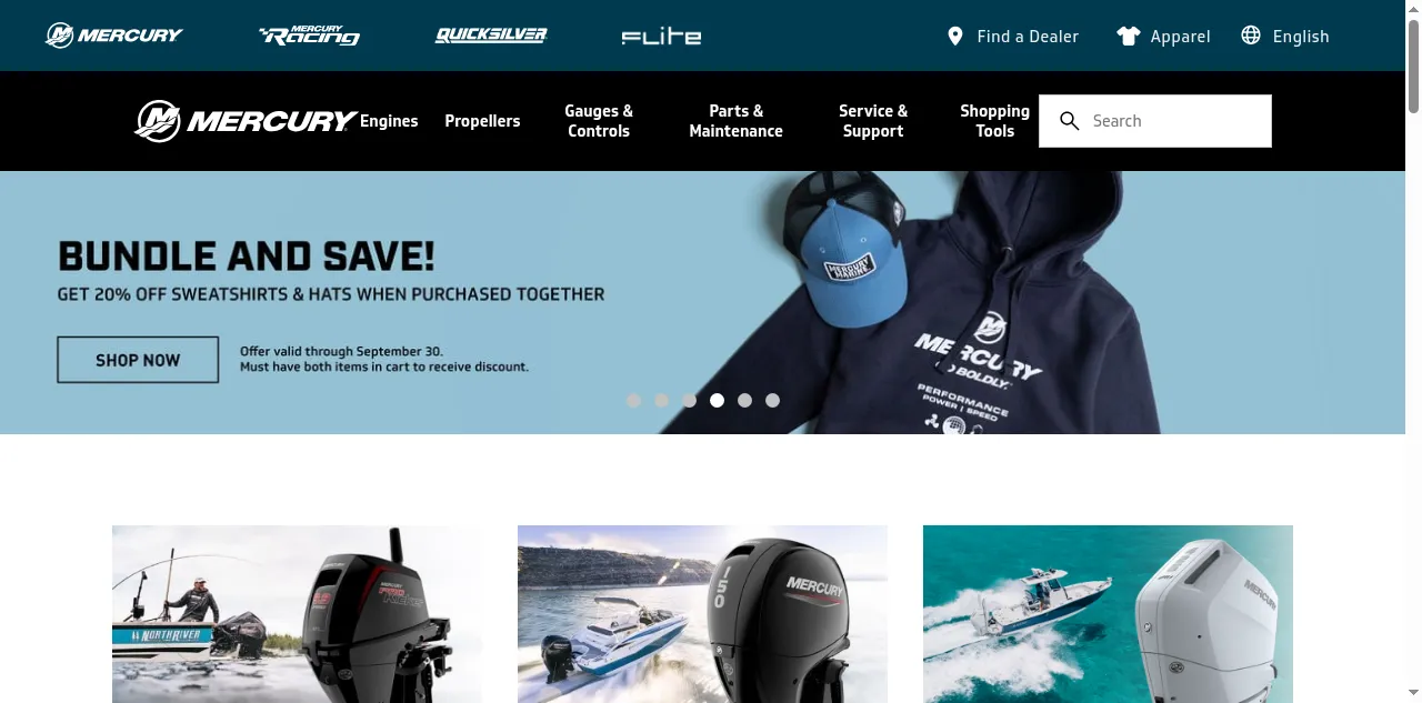 Preview of mercurymarine.com