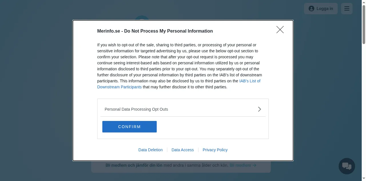 Preview of merinfo.se