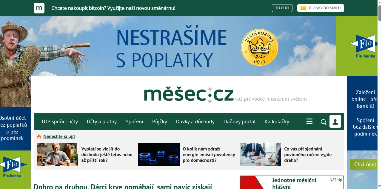 Preview of mesec.cz