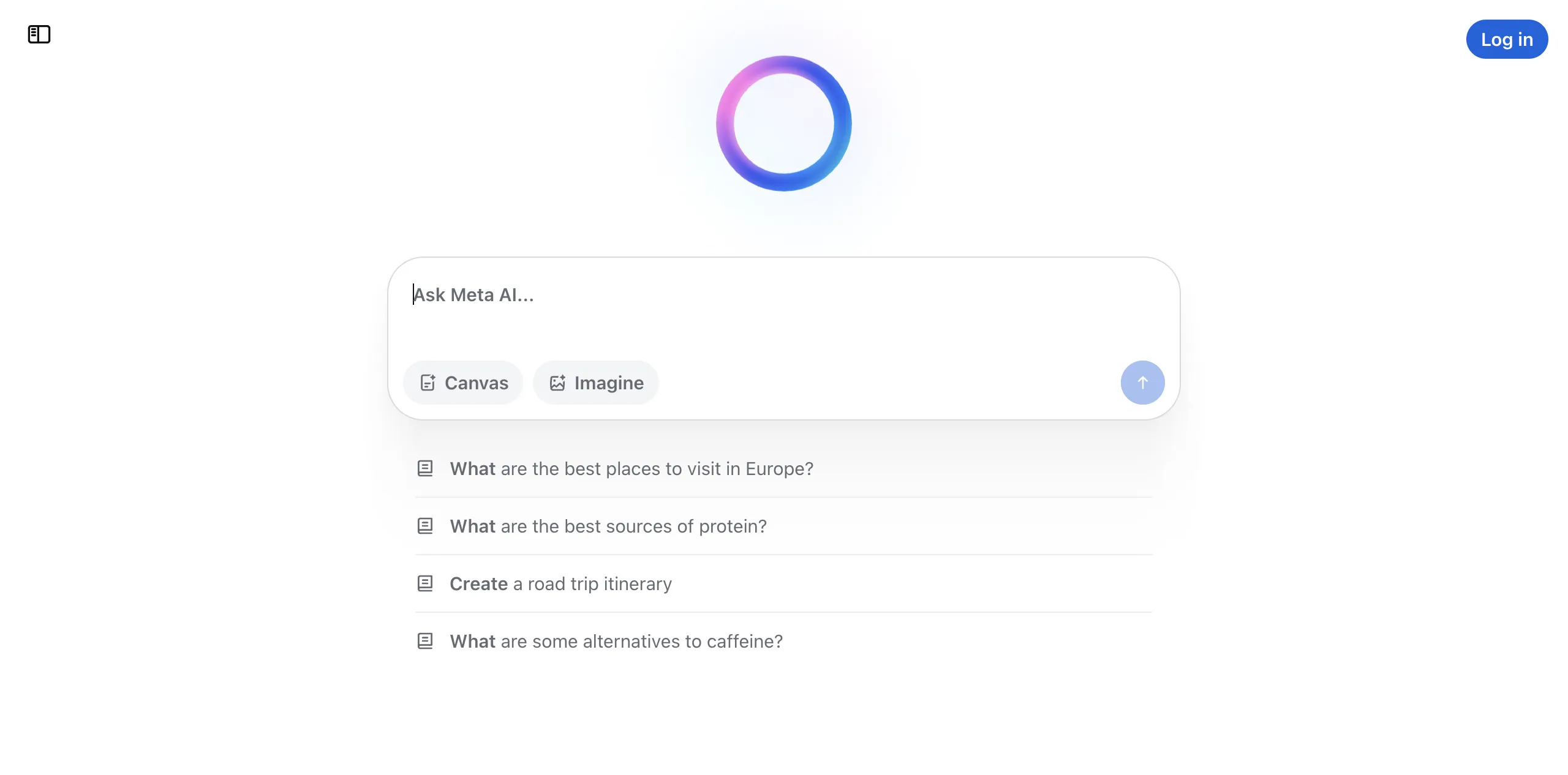 Preview of meta.ai