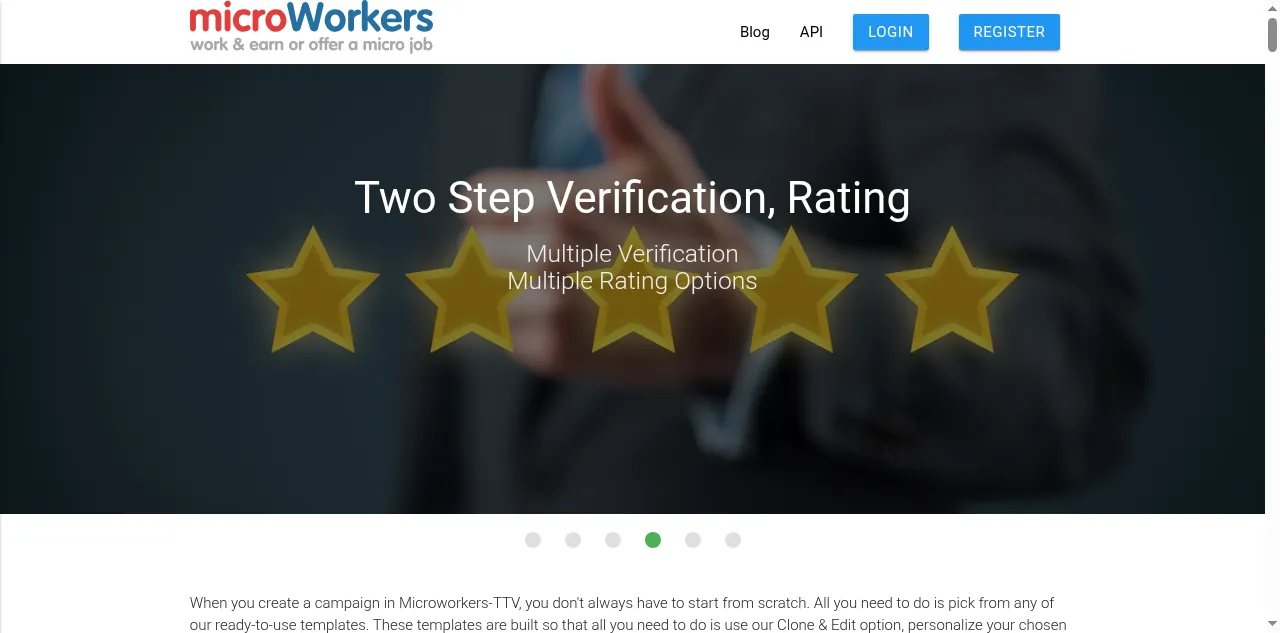 Preview of microworkers.com