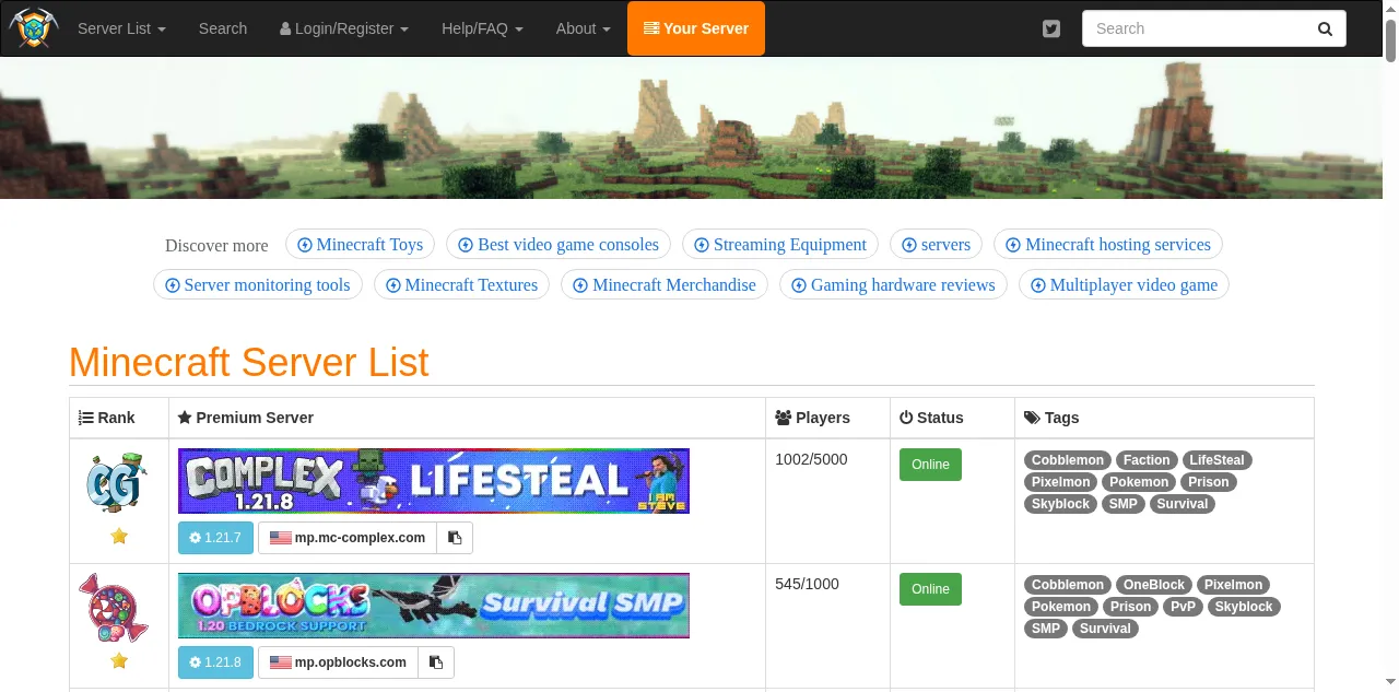 Preview of minecraft-mp.com