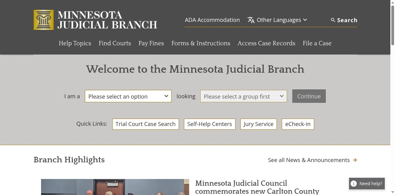 Preview of mncourts.gov