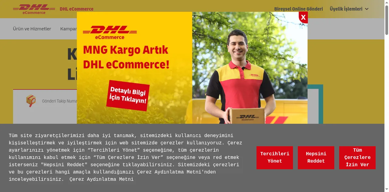 Preview of mngkargo.com.tr
