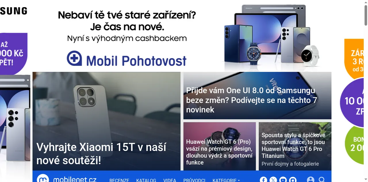 Preview of mobilenet.cz