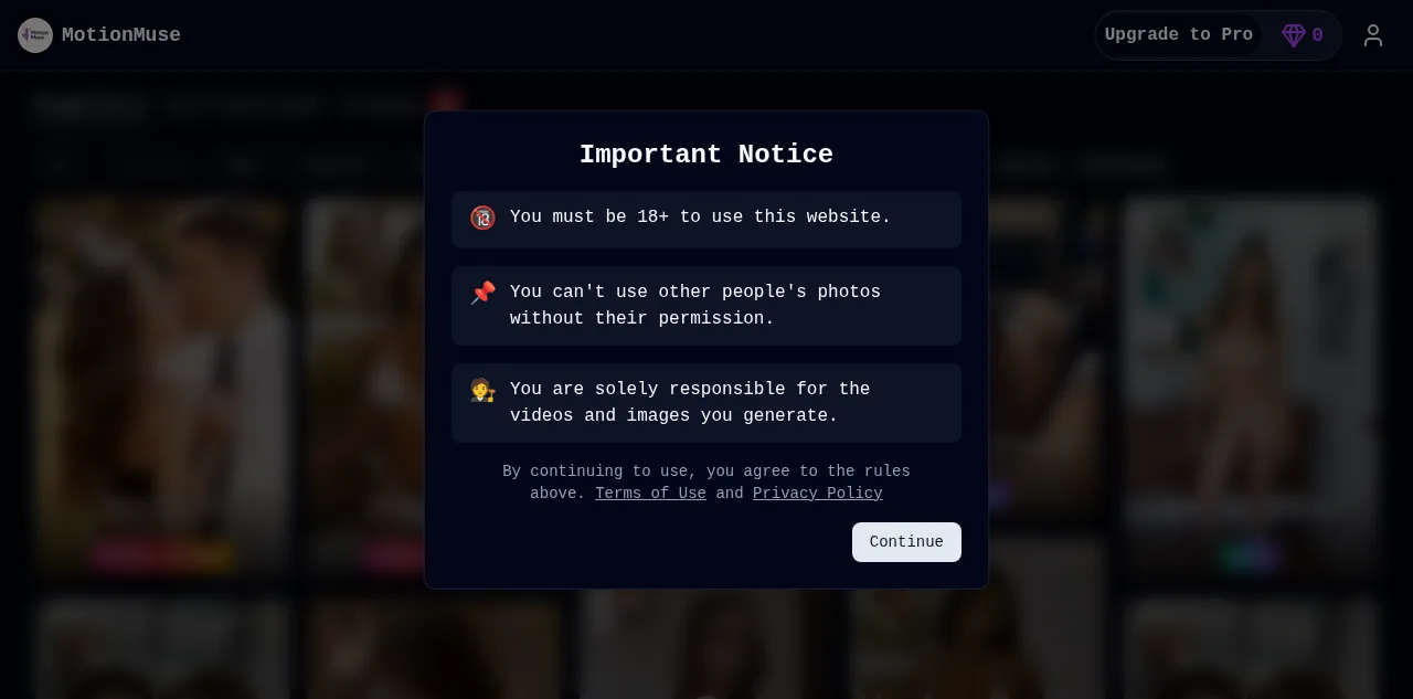 Preview of motionmuse.ai