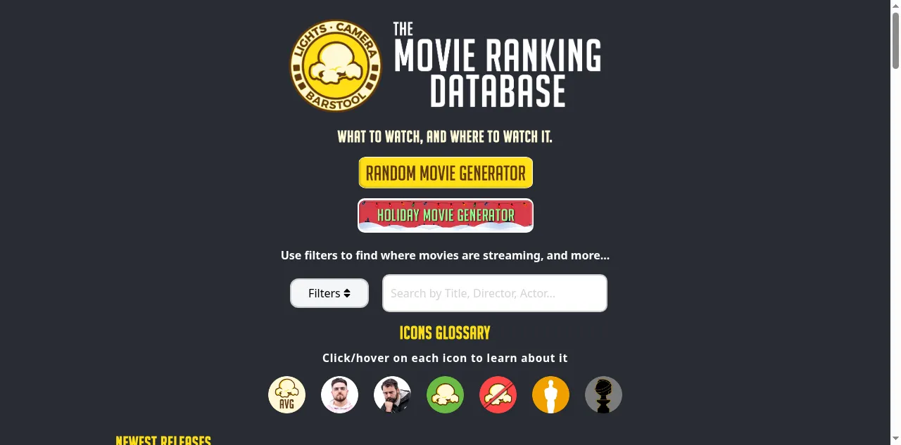 Preview of movierankings.net