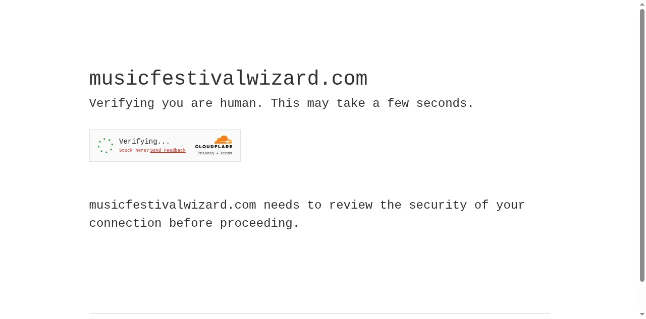 Preview of musicfestivalwizard.com