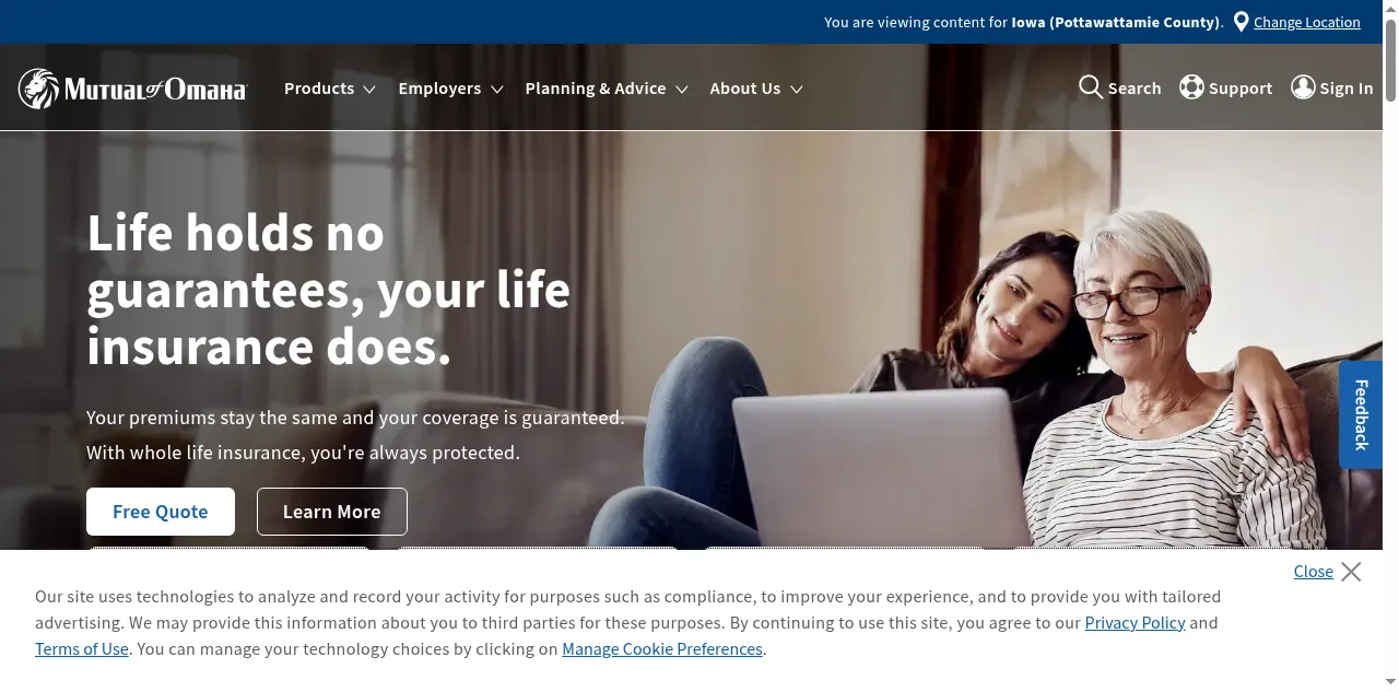 Preview of mutualofomaha.com