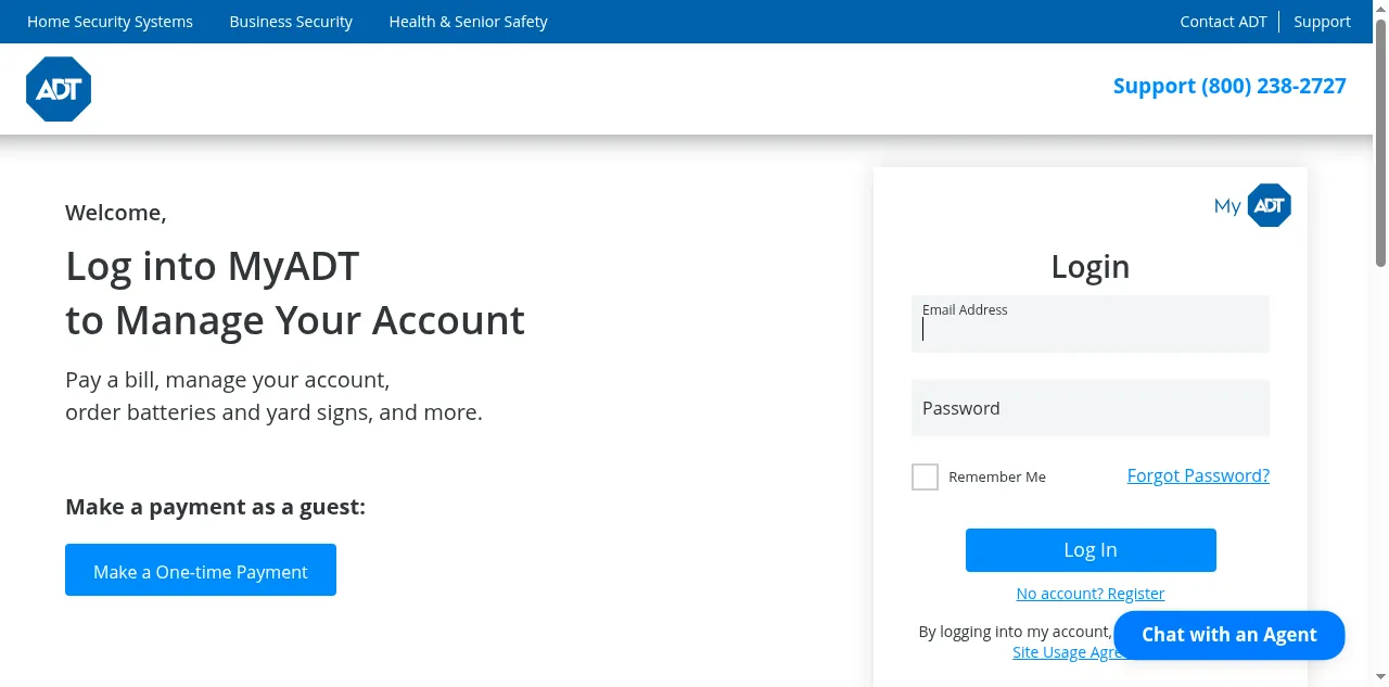 Preview of myadt.com