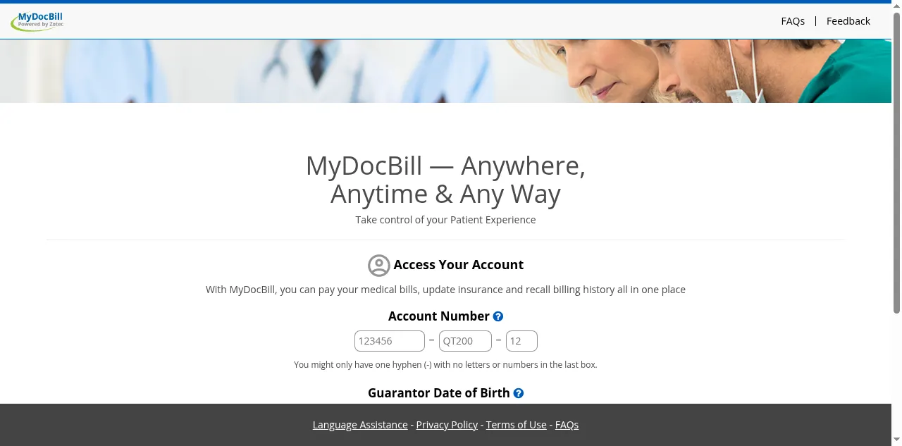 Preview of mydocbill.com