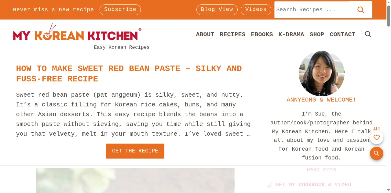 Preview of mykoreankitchen.com