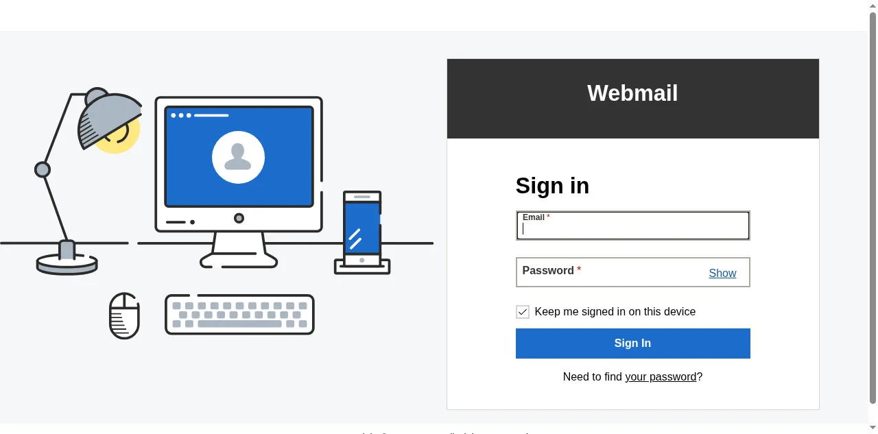 Preview of myprofessionalmail.com