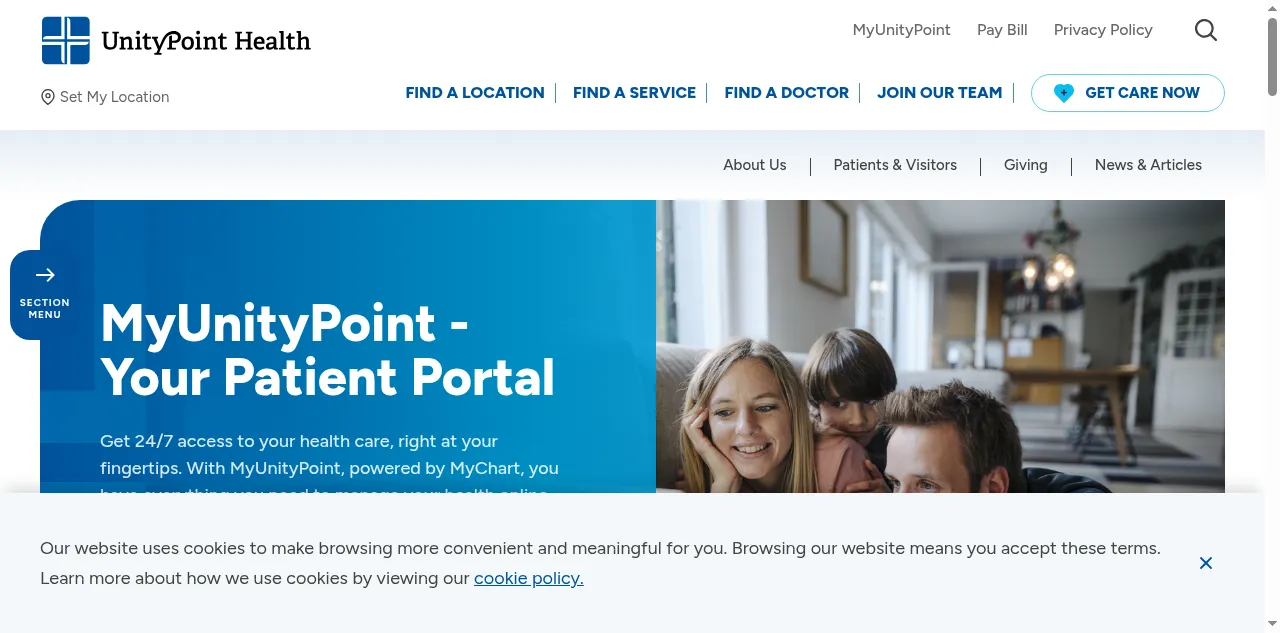Preview of myunitypoint.org