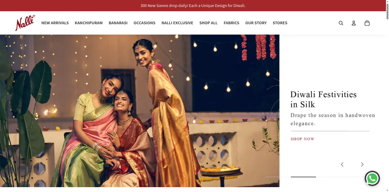 Preview of nalli.com