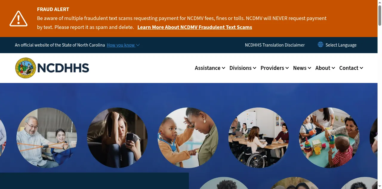 Preview of ncdhhs.gov