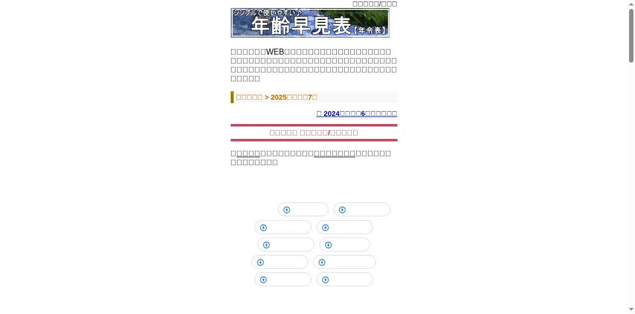 Preview of nenrei-hayami.net