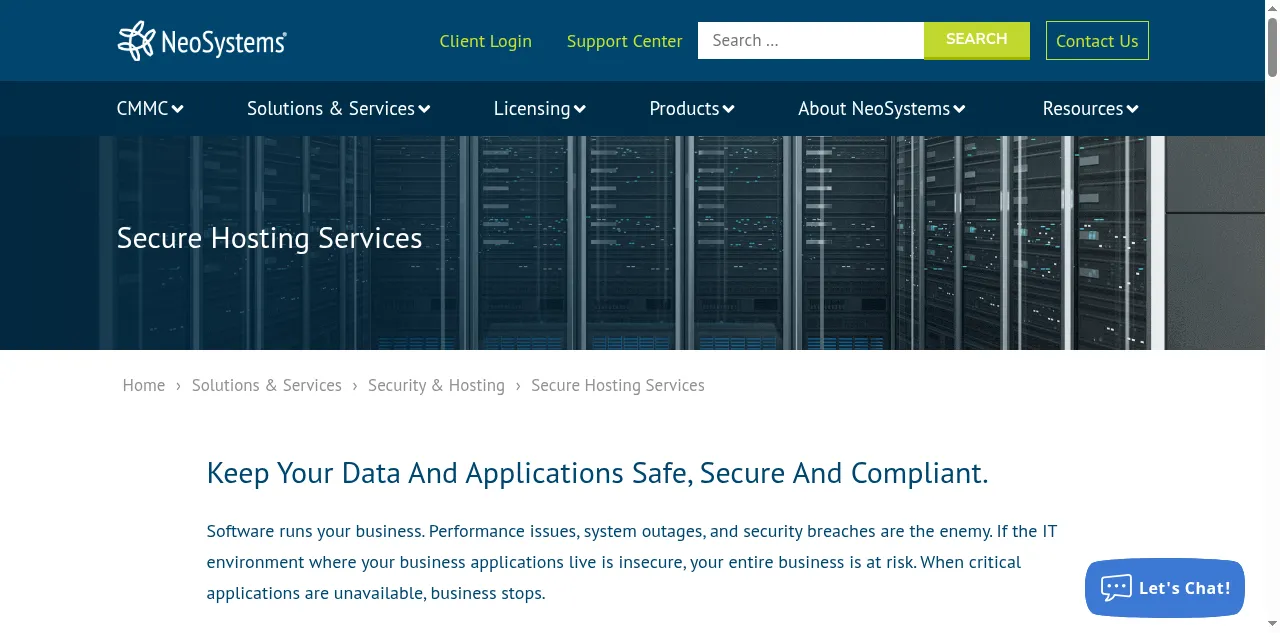 Preview of neosystems.cloud