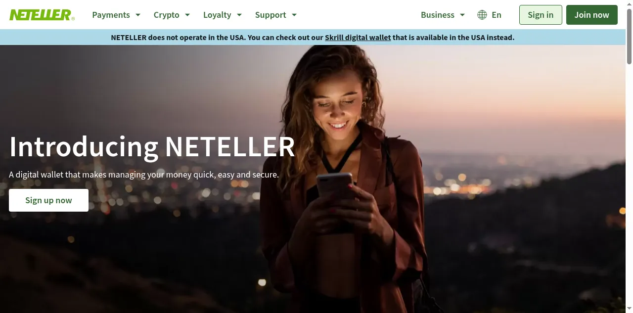 Preview of neteller.com