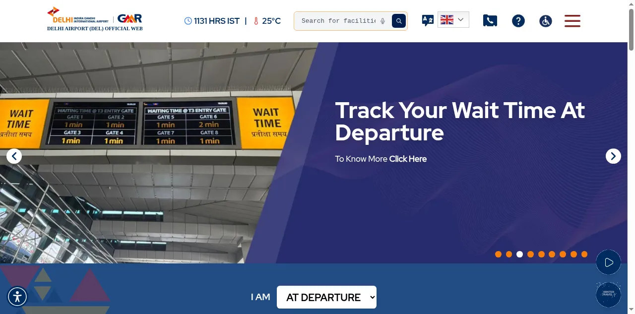 Preview of newdelhiairport.in