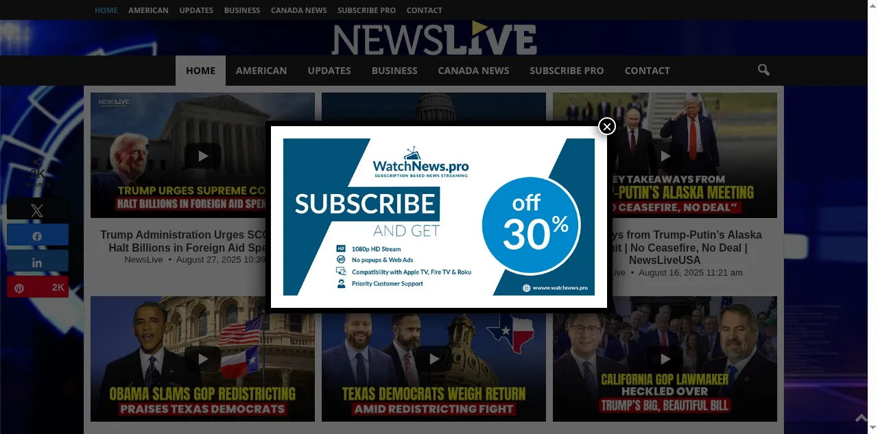 Preview of newslive.com