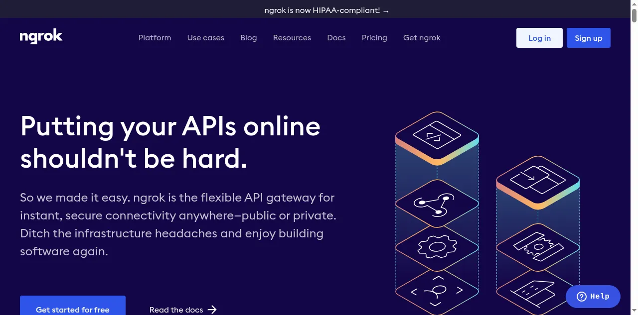 Preview of ngrok.com