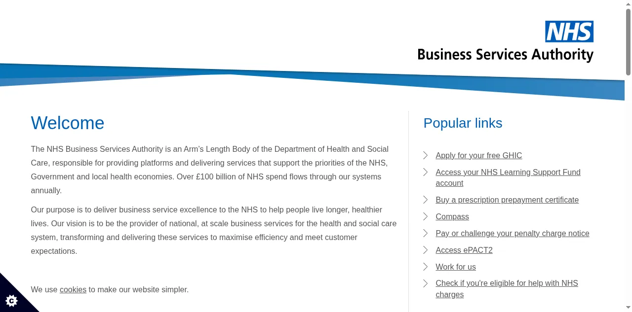 Preview of nhsbsa.nhs.uk