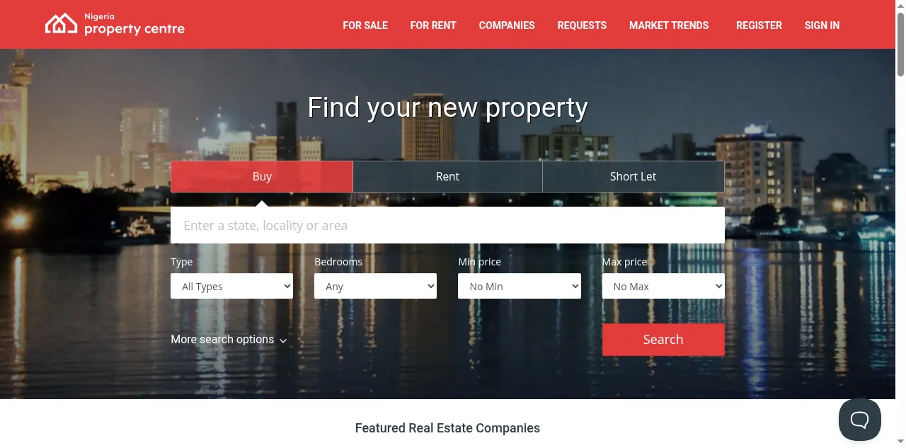Preview of nigeriapropertycentre.com