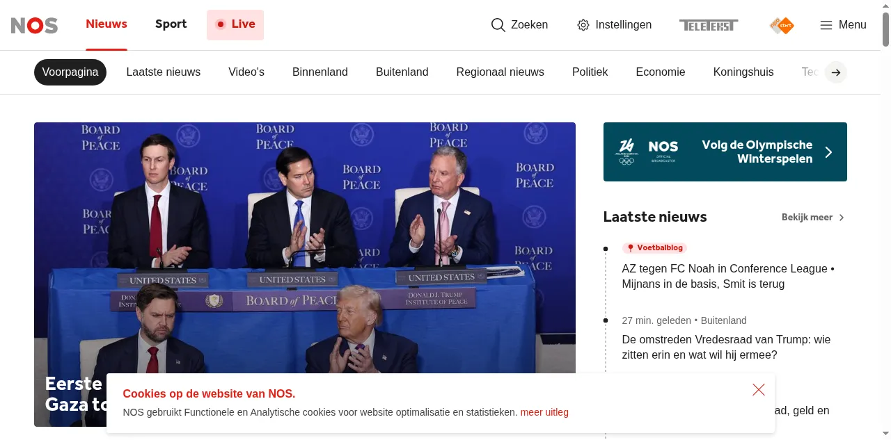 Preview of nos.nl