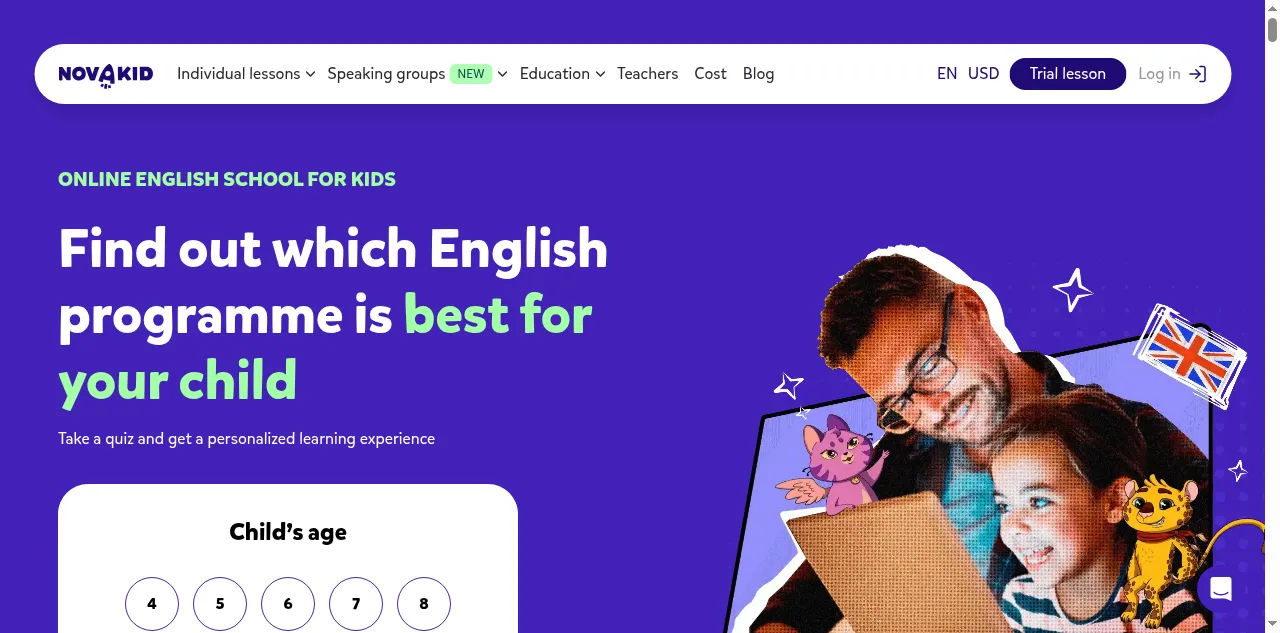 Preview of novakidschool.com