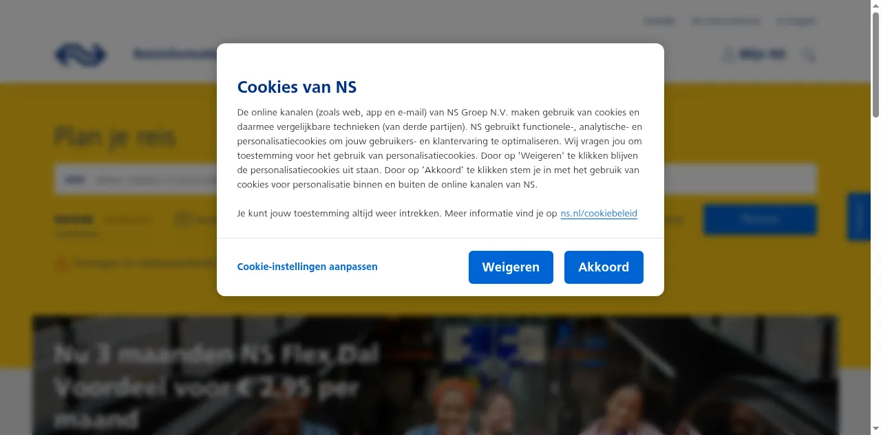 Preview of ns.nl