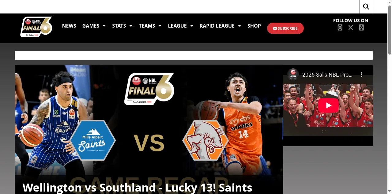 Preview of nznbl.basketball
