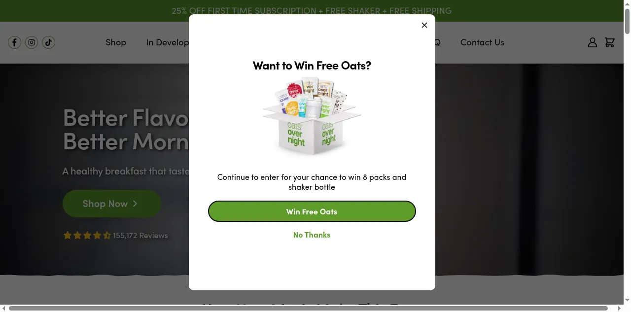 Preview of oatsovernight.com