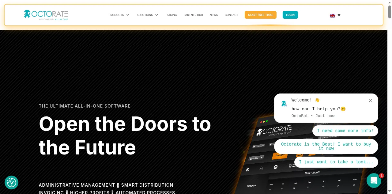 Preview of octorate.com